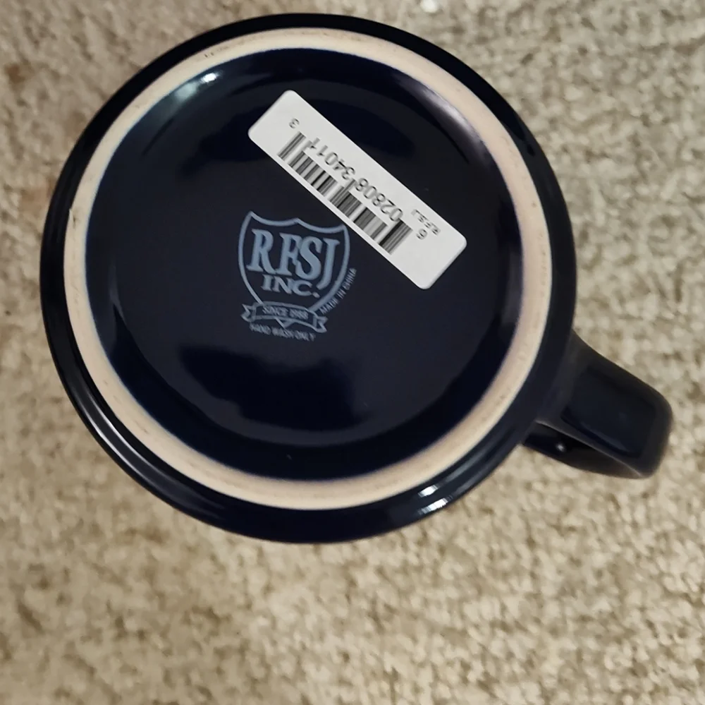 U.S. Navy USN Coffee Mug, Blue And Gold, 3.5 inches tall